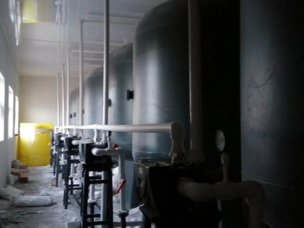 扎魯特旗除氟施工現(xiàn)場
